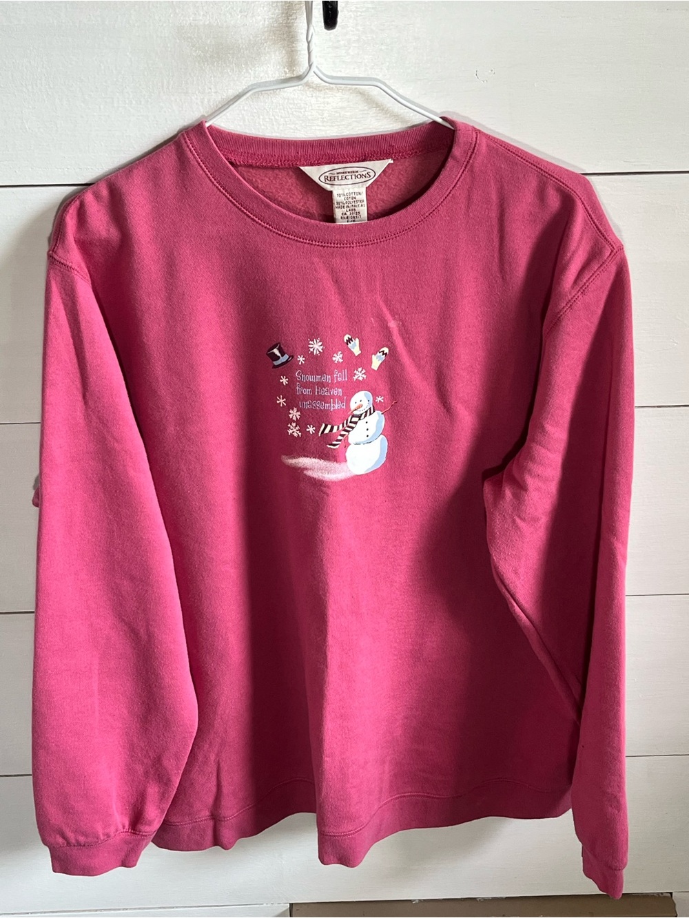 Northern Reflections Pink Snowman Sweatshirt
